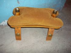 A VINTAGE CAMEL STOOL