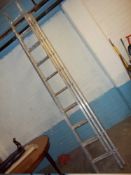 A TRIPLE ALUMINIUM LADDER