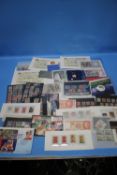 A COLLECTION OF COMMEMORATIVE BANKNOTES, to include an Ulster Bank George Best £5 in pack, a small