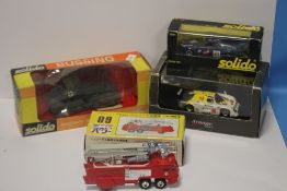 A BOXED RARE JAPANESE MADE ARNAGE MODELS 737C, NUMBER 86, 1/43 SCALE TOGETHER WITH A BOXED SHINSEI