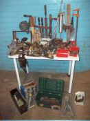 A SELECTION OF DIY TOOLS AND CONSUMABLES