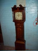 AN ANTIQUE GRANDFATHER CLOCK WITH A WALSALL CONNECTION