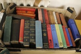 A TRAY OF VINTAGE HARDBACK NOVELS to include Edgar Wallace - 'Forty-eight Short Stories' published