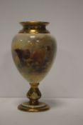 A ROYAL WORCESTER VASE SIGNED H STINTON A/FCondition Report:OBVIOUS SIGNS OF RESTORATION