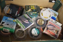 A TRAY OF ASSORTED FLY LINE some new and unopened