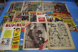 A SMALL QUANTITY OF MISCELLANEOUS COMICS to include 'Vulcan' #1 September 1975 A/F, '2000AD