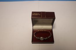 ROTARY- A LADIES BOXED HALLMARKED STERLING SILVER WATCH