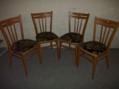 FOUR VINTAGE KITCHEN DINING CHAIRS