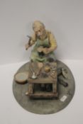 CAPODIMONTE FIGURE OF A COBBLER