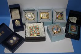 EIGHT BOXED HALCYON DAYS TRINKET BOXES