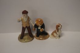 A ROYAL ALBERT MR MCGREGOR FIGURE, TOGETHER WITH A BESWICK BRAVURA BRASS, AND A BESWICK SPANIEL