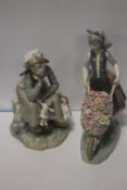 TWO LLADRO FIGURINES