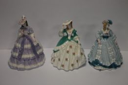THREE ROYAL WORCESTER FIGURINES TO INCLUDE 