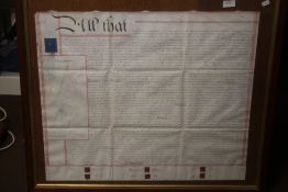 A FRAMED AND GLAZED INDENTURE