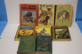 A SMALL COLLECTION OF CHILDREN'S BOOKS to include two volumes of 'Chatterbox', 'Sunny Stories'