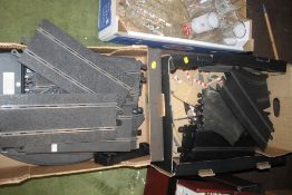 TWO TRAYS OF ASSORTED SCALEXTRIC TRACK (TRAYS NOT INCLUDED)