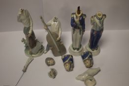 A COLLECTION OF LLADRO FIGURES, ALL A/F