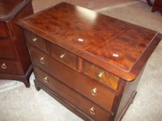 A STAG MINSTREL FIVE DRAWER, 3 OVER 2 CHEST OF DRAWERS