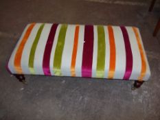 A LARGE MODERN FOOTSTOOL, L 117 cm, W 59 cm, H 33 cm