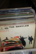 A COLLECTION OF OVER 50 LP RECORDS, TO INCLUDE THE BEATLES 