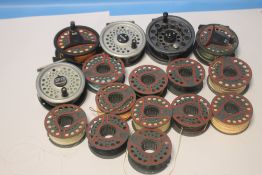 A COLLECTION OF FLY REELS to include 