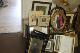 A LARGE QUANTITY OF PICTURES, PRINTS ETC