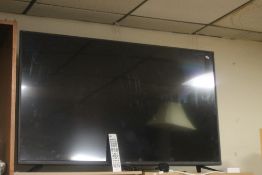 A 55 INCH SHARP FLAT SCREEN TV A/F