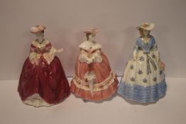 THREE ROYAL WORCESTER FIGURINES 