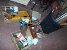 A SELECTION OF GARDEN AND DIY TOOLS