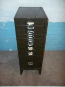 A GREEN FILING CABINET