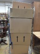 A CAGE OF BOXED WHOLESALE ITEMS TO INCLUDE PHONE CASES ETC - CAGE NOT INCLUDED