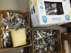 FOUR BOXES OF ASSORTED CUTLERY