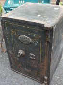 A JOSEPH BROOKS & SONS FIRE AND THIEF RESISTING SAFE - A/F NO KEY