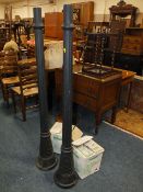 TWO RESIN FUMAGALLI OUTSIDE STANDING LANTERNS