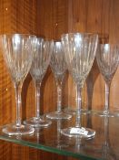 A SET OF SIX MARQUIS BY WATERFORD WINE GLASSES