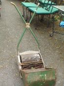 A VINTAGE RANSOMES PUSH LAWN MOWER