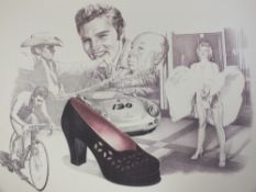 A FOLDER CONTAINING A SET OF TEN UNFRAMED BORO PERIS PACO HERRERO'S 50TH ANNIVERSARY 'XX CENTURY