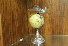 A DECORATIVE AEROPLANE GLOBE
