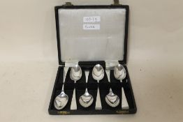 A SET OF SILVER SPOONS, APPROX WEIGHT 103.1 G