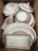 A TRAY OF ROYAL IVORY AND J & G MEAKIN CHINA ETC.