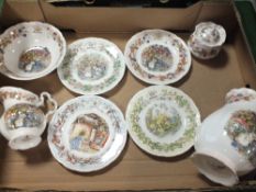 A COLLECTION OF ROYAL DOULTON THE BRAMBLY HEDGE CERAMICS TO INCLUDE FOUR SEASONS PLATES