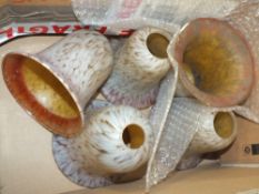 A SELECTION OF GLASS SHADES