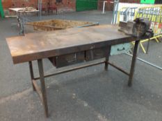 METAL WORKBENCH L-186 CM W-76 CM