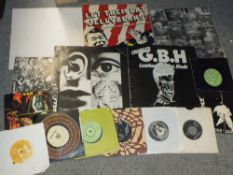 A COLLECTION OF PUNK LPS AND 7