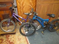 TWO CHILDS BIKES TO INCLUDE AN APOLLO EXAMPLE