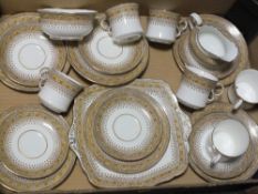 A TRAY OF HAND PAINTED ATLAS CHINA