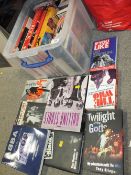 A BOX OF MUSIC RELATED BOOKS TO INCLUDE THE ROLLING STONES, U2 ETC.