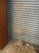 A MODERN PAINTED METAL MANNEQUIN