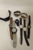 A SMALL COLLECTION OF WRISTWATCHES, WORKING CONDITION UNKNOWN