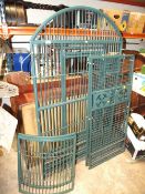 A METAL PARROT CAGE